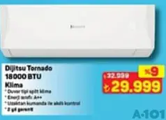 DİJİTSU TORNADO 18000 BTU KLİMA DİJİTSU TORNADO 18000 BTU KLİMA